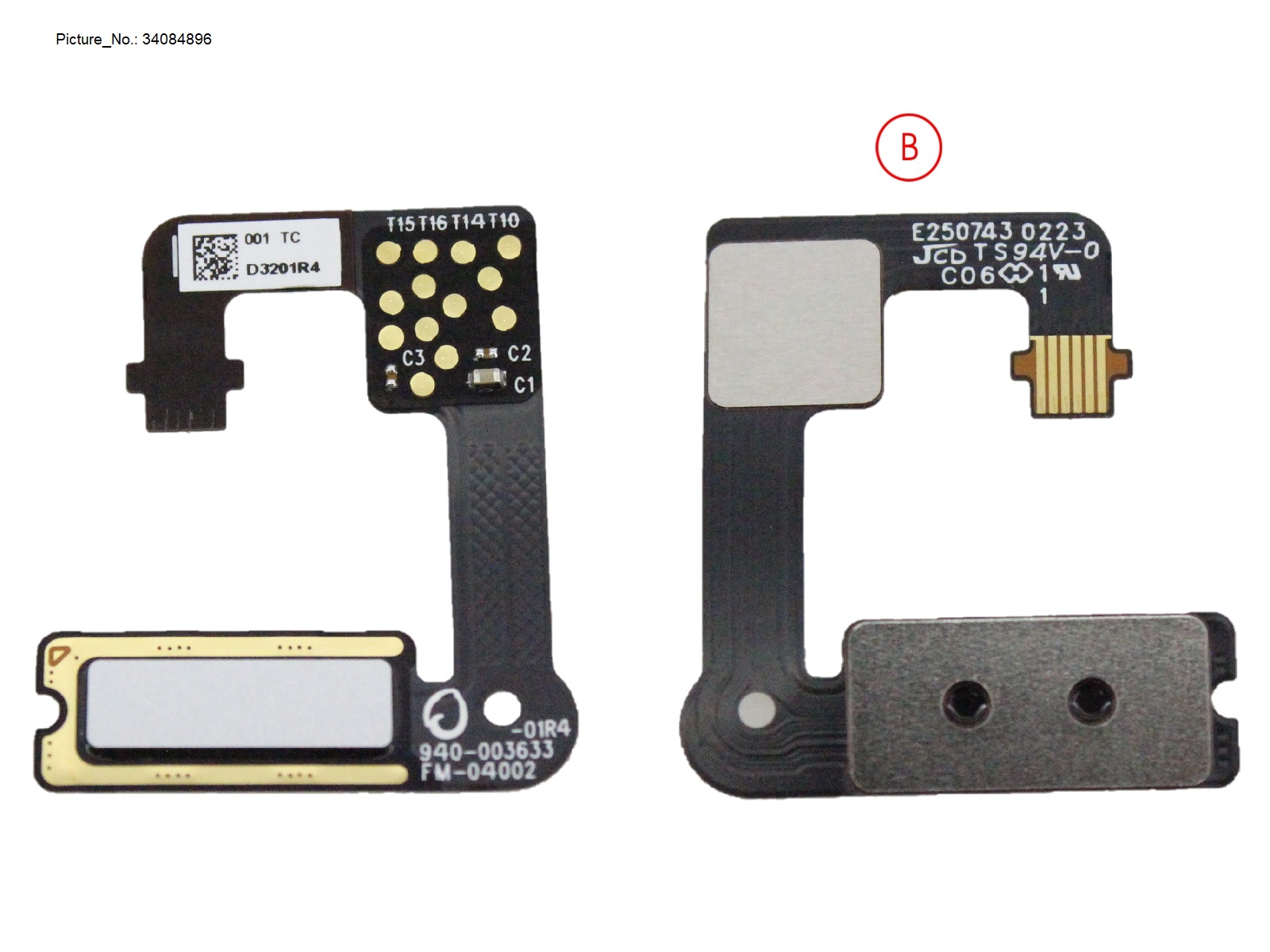 SUB BOARD, FINGERPRINT (SILVER)