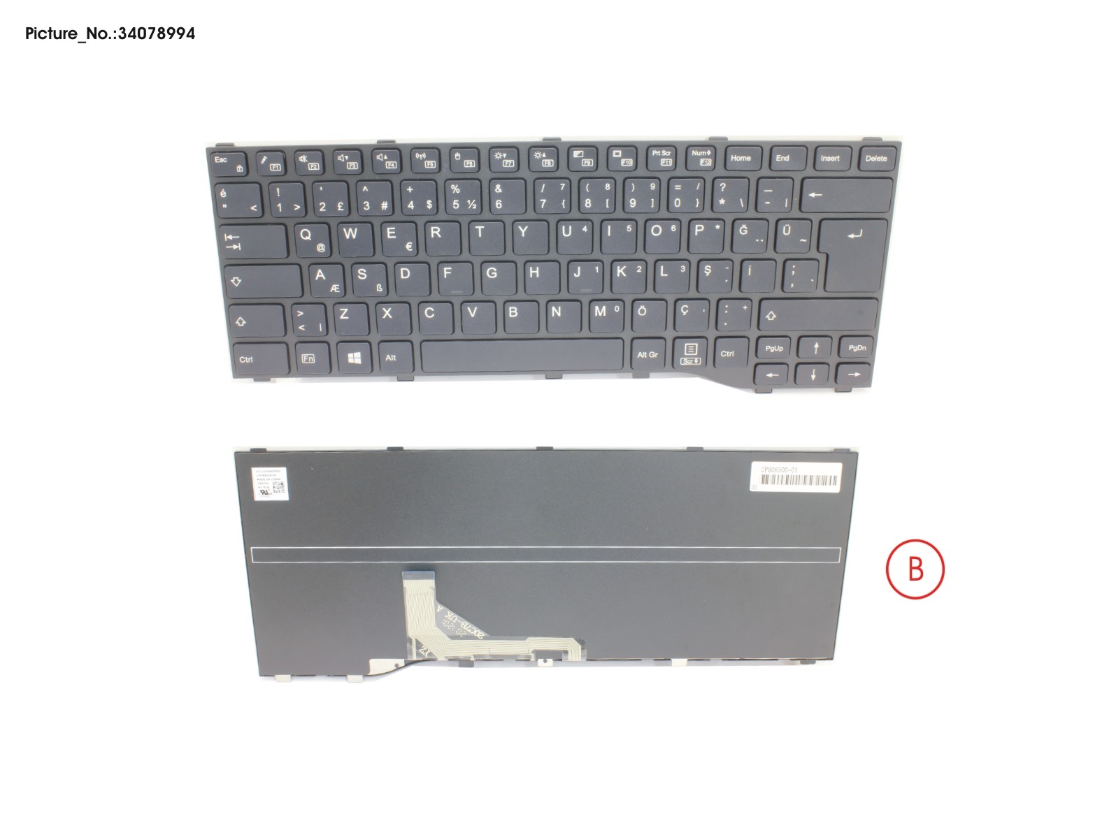 KEYBOARD BLACK TURKEY WIN10