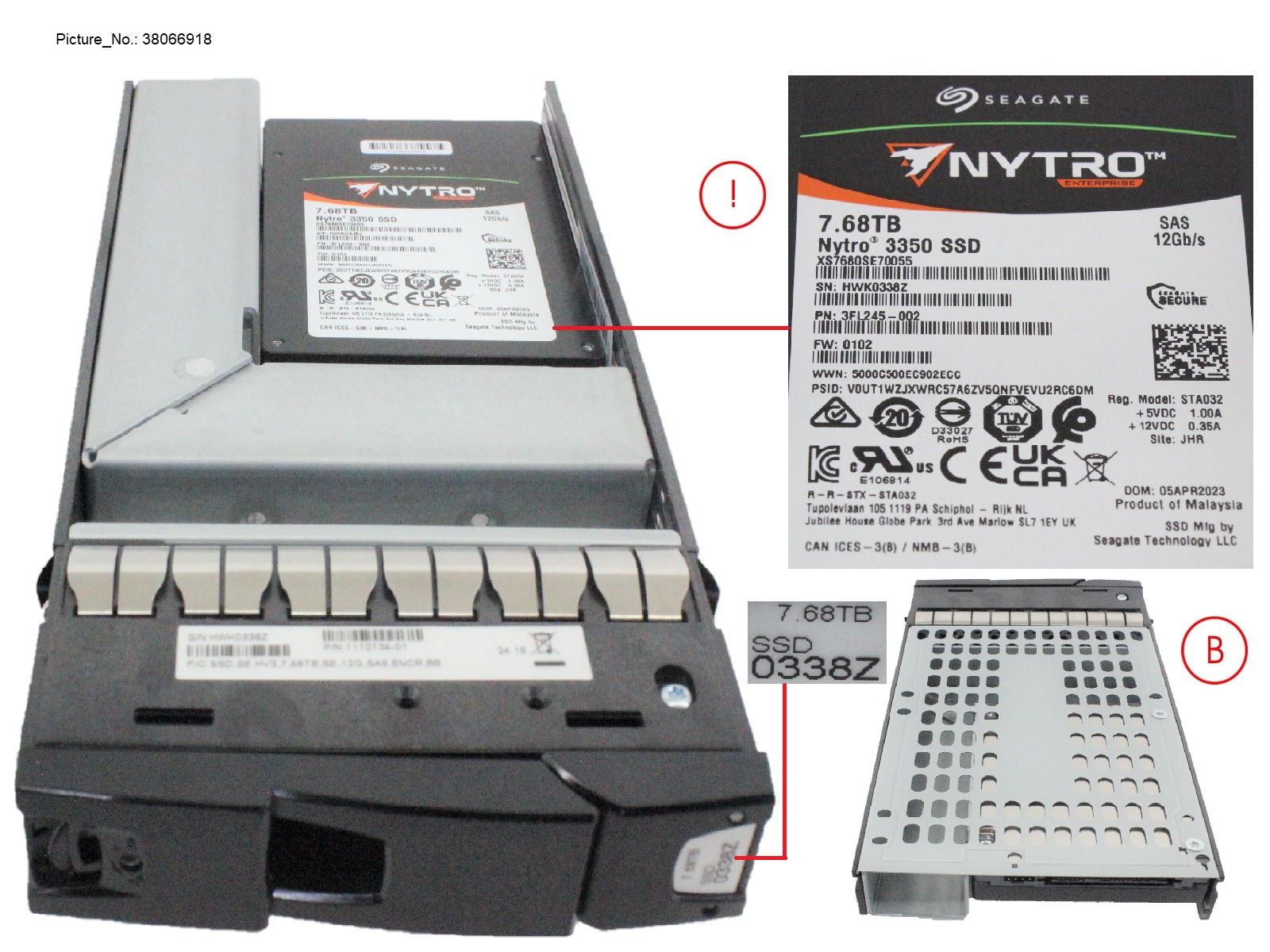 ETERNUS NU SED SSD,3.5,7.68TB,12G,SAS