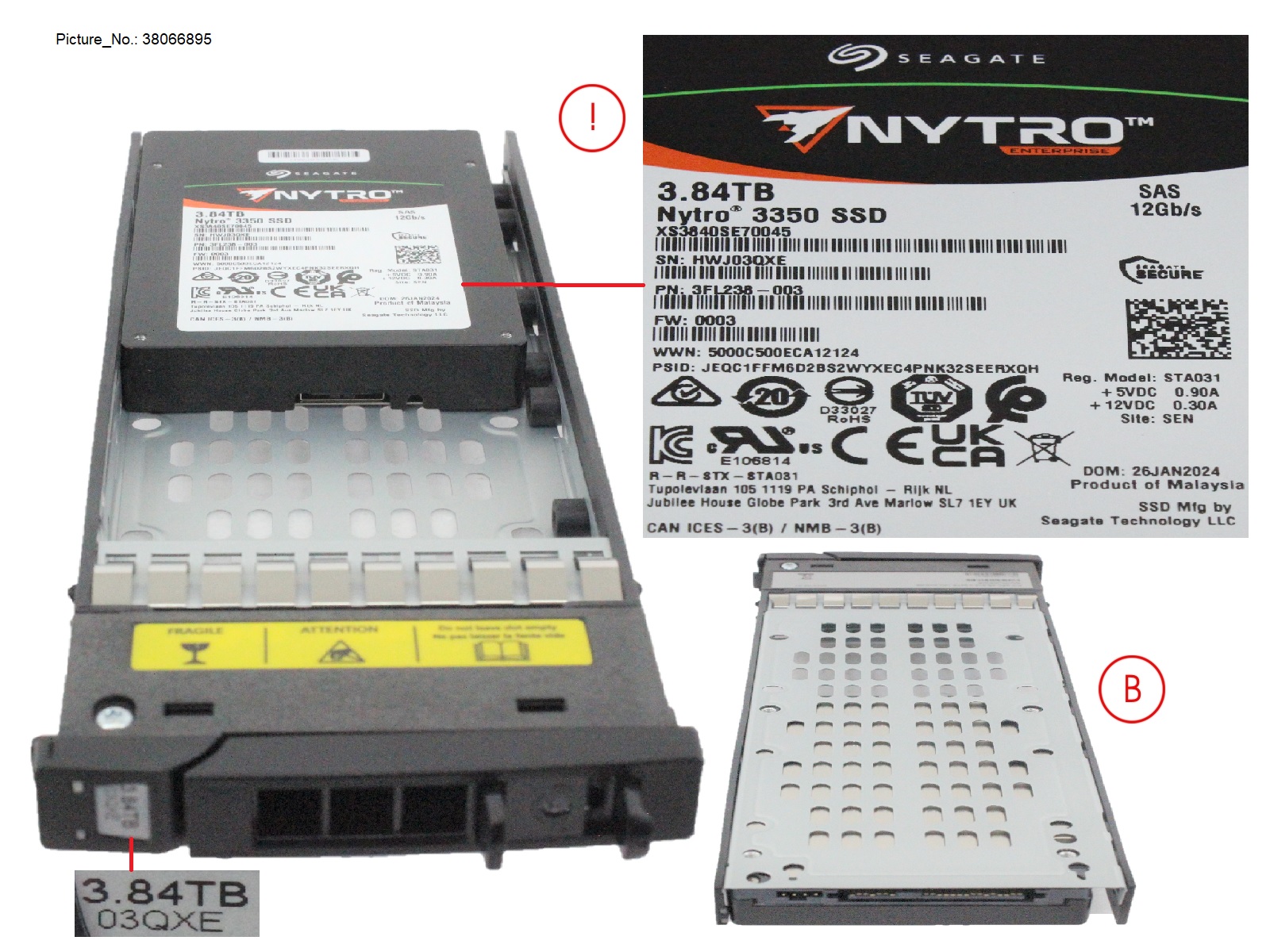 ETERNUS NU SSD,2.5,3.84TB,12G,SAS