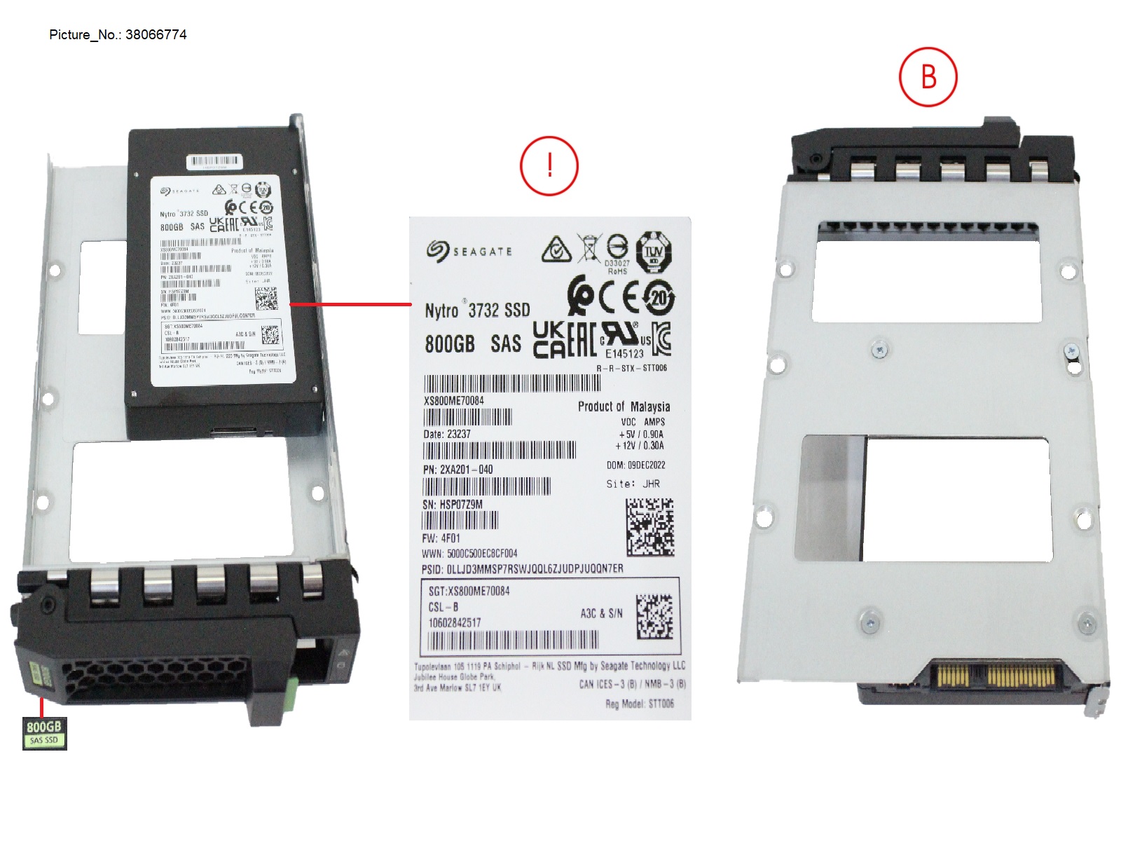 SSD SAS 12G WI 800GB IN LFF SLIM