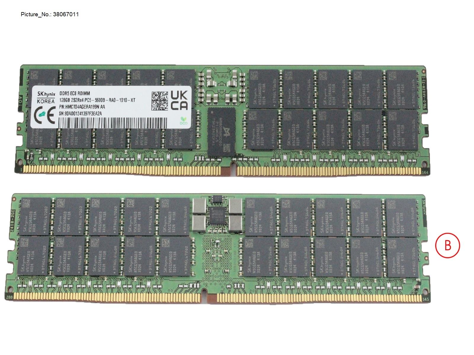 128GB (1X128GB) 4RX4 DDR5-5600 R 3DS ECC